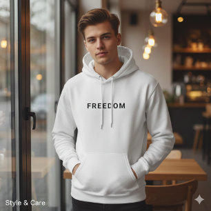 Sweat à capuche personnalisé Freedom pour une tenu