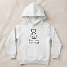 Sweat à capuche pour enfants chat géométrique mini