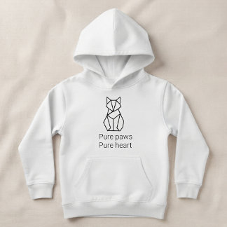 Sweat à capuche pour enfants chat géométrique mini
