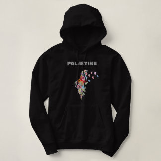Sweat à capuche pour femmes Palestine – Carte de l