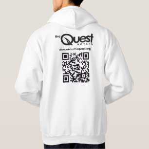 Sweat à capuche Quest avec logo et code QR