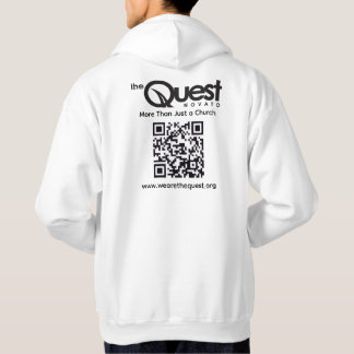 Sweat à capuche Quest avec logo et code QR