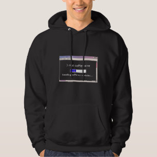 Sweat à capuche Run Coffee.exe Retro Tech - Charge