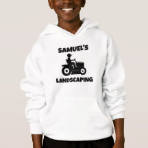 Sweat à capuche tondeuse à gazon personnalisé pour
