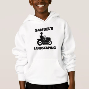 Sweat à capuche tondeuse à gazon personnalisé pour