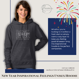 Sweat à capuche unisexe pour sentiments inspirants