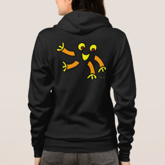 sweat à capuche zip drôle