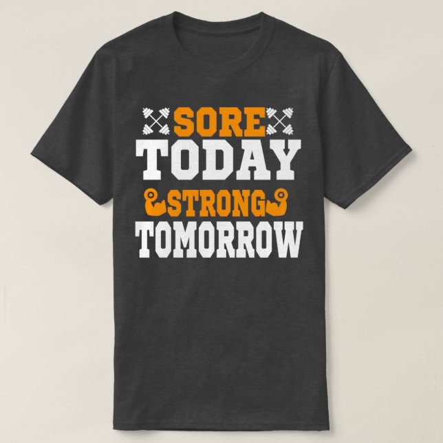 Sweat Activated Fitness Gift for Gym with Motivati T-Shirt (Design vorne)