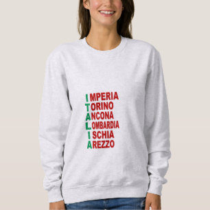 Sweat Chemise femmes Cendre TOURISME ITALIE