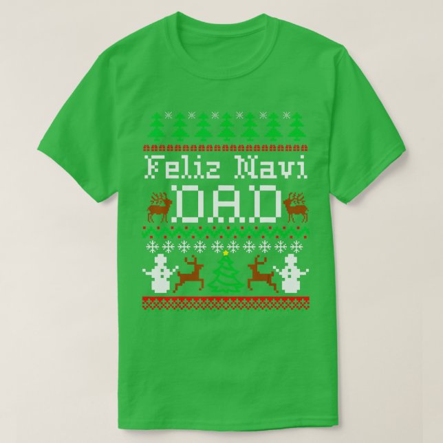 Sweat de Noël Feliz Navi Papa (Design devant)