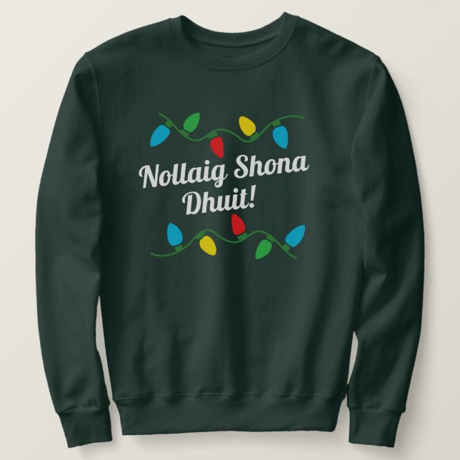 Sweat de Noël irlandais (Design devant)