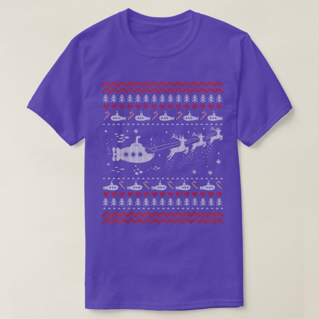 Sweat de Noël moche sous-marin (Design devant)