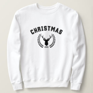 Sweat de Noël noir et blanc