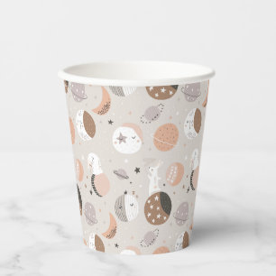 Sweat Dream Bunnies In Space Pattern Pappbecher
