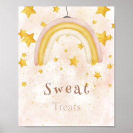 Sweat Leckereien Boho Regenbogen goldene Sterne Ma Poster