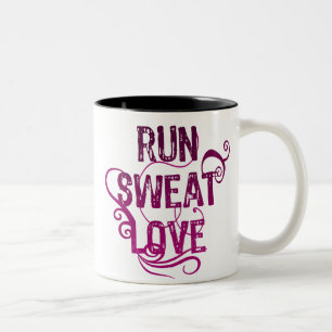 Sweat-Liebe ausführen Zweifarbige Tasse