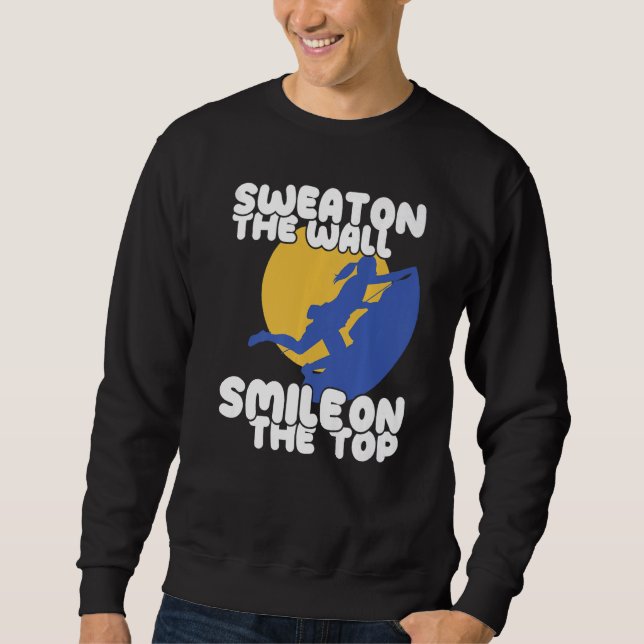 Sweat on Climbing Wall Climber Rock Climbing Bould (Devant)