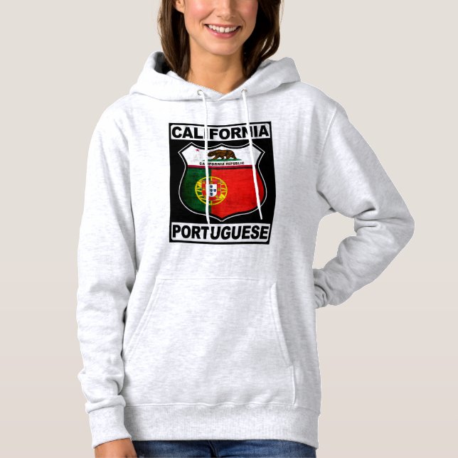 Sweat - shirt à capuche américain portugais de Cal (Devant)