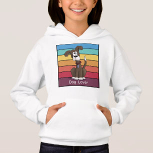 Sweat - shirt à capuche Amoureux des chiens festif