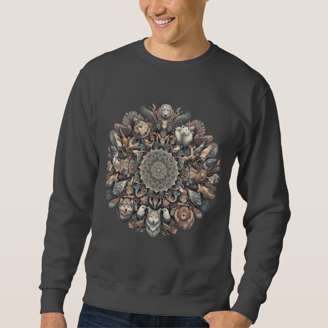 Sweat - shirt à capuche artistique masculin (Devant)