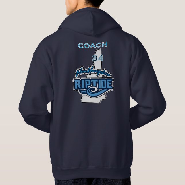 Sweat - shirt à capuche avec nom et numéro personn (Dos)