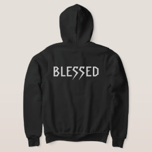 sweat - shirt à capuche BLESSED 303TATTOO NOIR