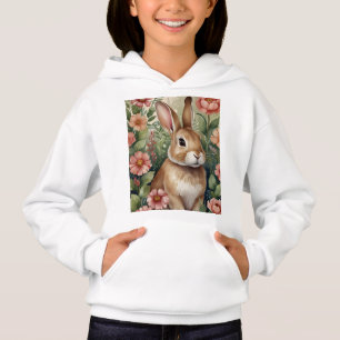 Sweat - shirt à capuche Blush Blooms et Bunny Drea