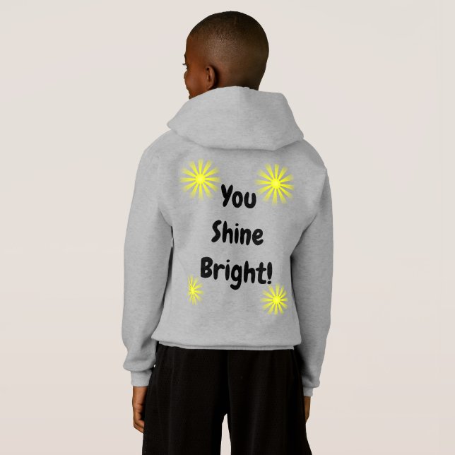 sweat - shirt à capuche "brillant" enfant/jeune ad (Dos entier)