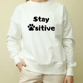 Sweat - shirt à capuche chat mignonne - "Restez à