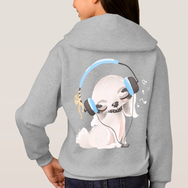 Sweat - shirt à capuche ComfortBlend® pour filles' (Dos)