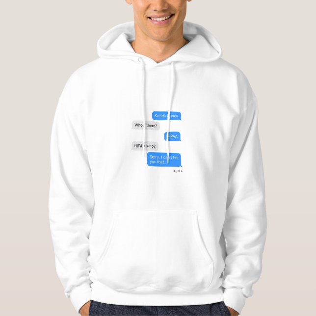 SWEAT - SHIRT À CAPUCHE compatible HIPAA (Devant)