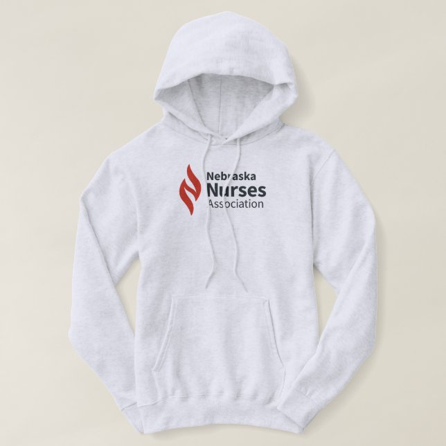 Sweat - shirt à capuche couleur clair du logo NNA (Design devant)