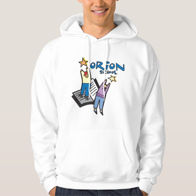 Sweat - shirt à capuche d'adulte d'école d'Orion (Devant)