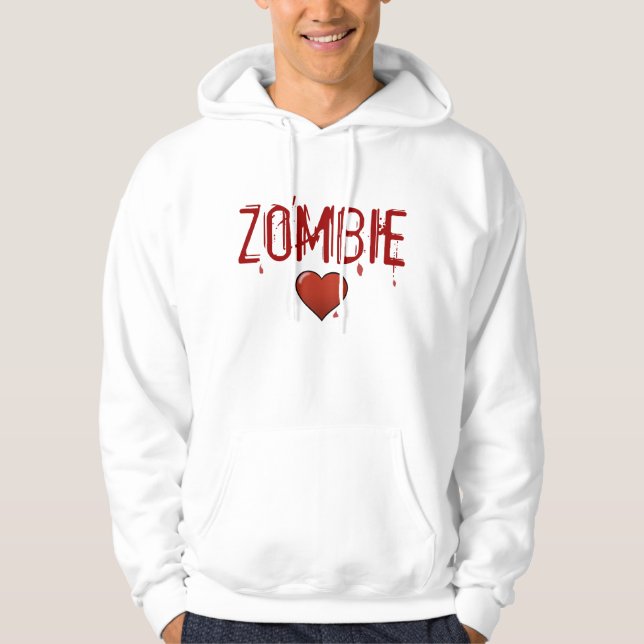 Sweat - shirt à capuche d'amour de zombi (Devant)