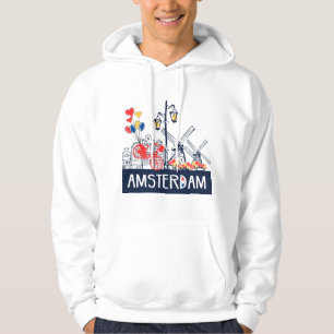 Sweat - shirt à capuche d'Amsterdam créatif et