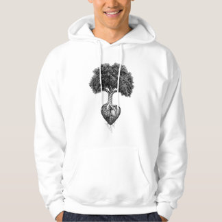 Sweat - shirt à capuche d'arbre à racines cardiaqu