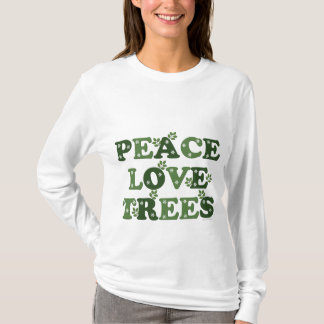 Sweat - shirt à capuche d'arbres d'amour de paix