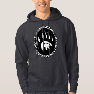 Sweat - shirt à capuche d'art de l'ours tribal Swe