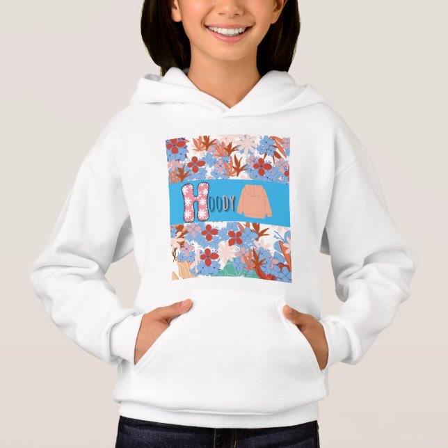 Sweat - shirt à capuche de basculement de fille (Devant)