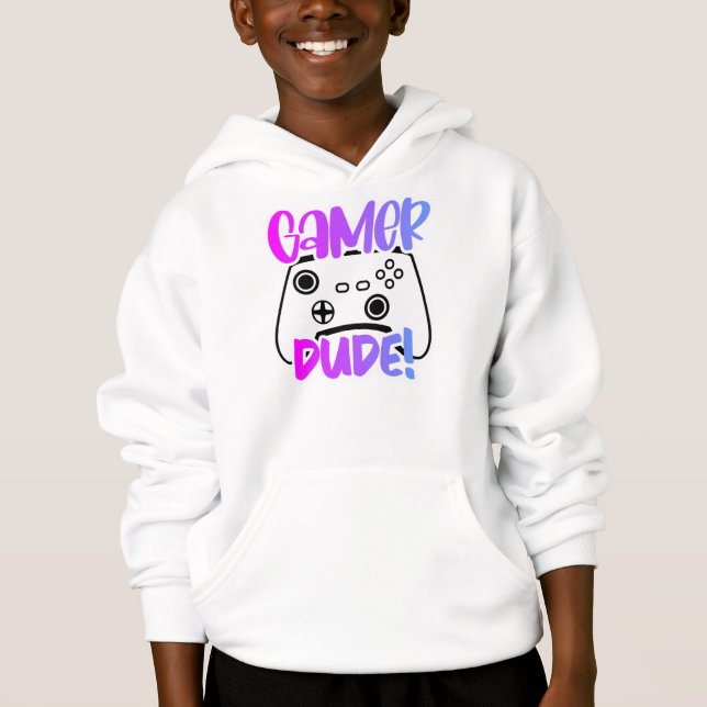 Sweat - shirt à capuche de basculement pour enfant (Devant)