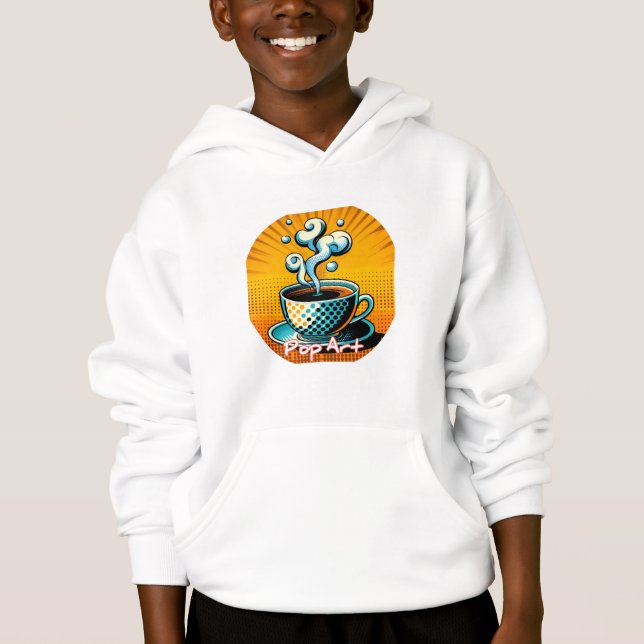 Sweat - shirt à capuche de basculement pour enfant (Devant)