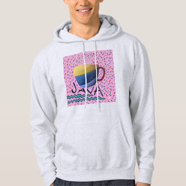Sweat - shirt à capuche de café Java (Devant)