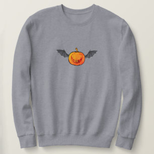 Sweat - shirt à capuche de chauve-souris citrouill