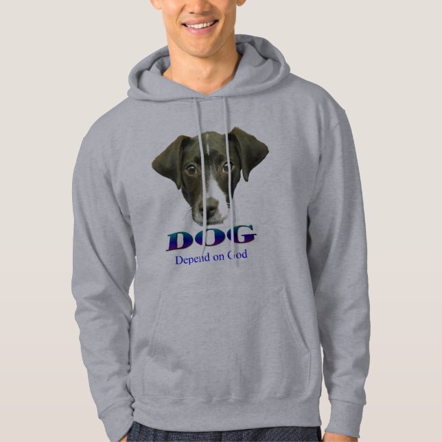 Sweat - shirt à capuche de CHIEN (Devant)
