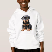 Sweat - shirt à capuche de chiot Rottweiler pour e