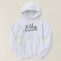 Sweat - shirt à capuche de coeur gallois américain