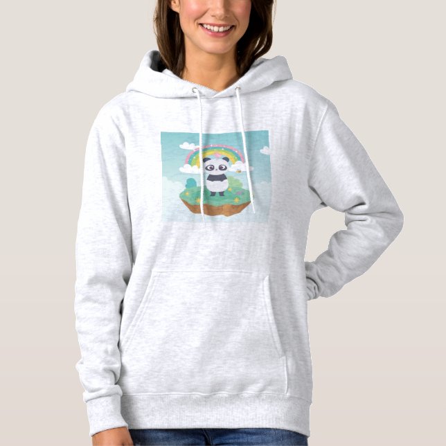 Sweat - shirt à capuche de conception Panda (Devant)