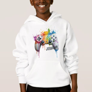Sweat - shirt à capuche de contrôleur de jeu à fus