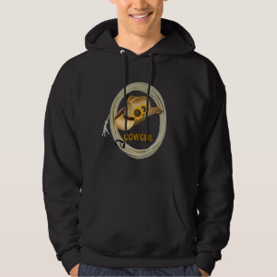 Sweat - shirt à capuche de cow-girl de tournesol