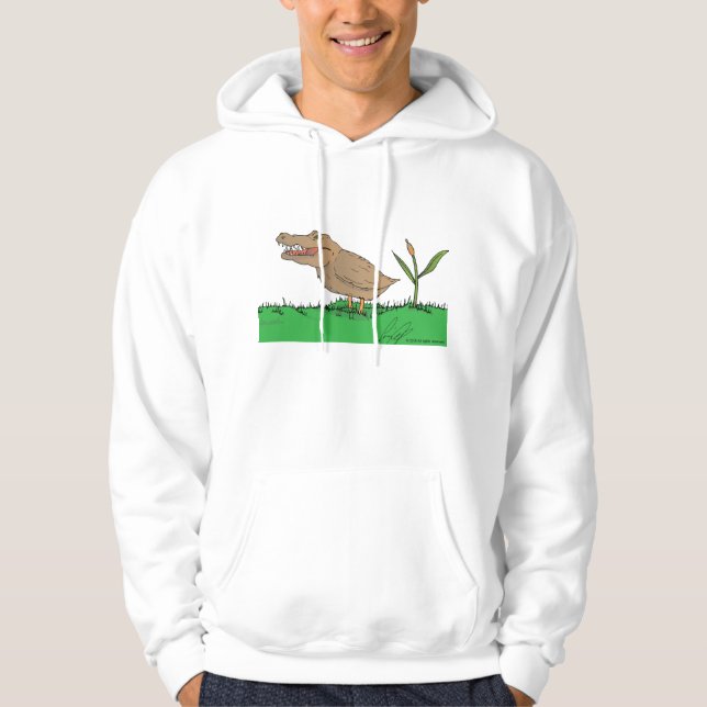 Sweat - shirt à capuche de Crocoduck en couleurs ! (Devant)